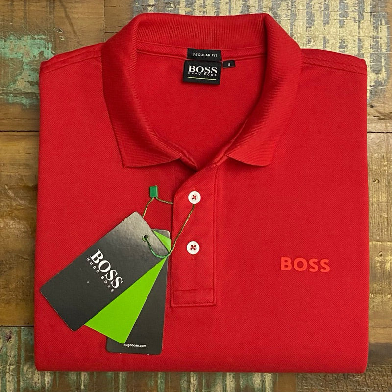 Camisa Gola Polo Boss 100% algodão
