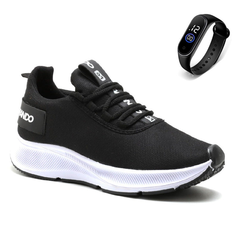 Tênis Masculino Academia + Relógio de Brinde