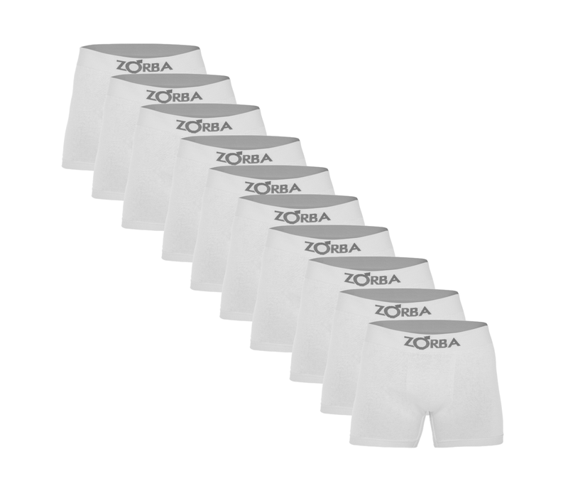 Kit 10 Cuecas Boxer Zorba de Algodão Sem Costura Original