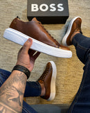 Lançamento Tênis Sneaker Boss (COURO LEGÍTIMO)