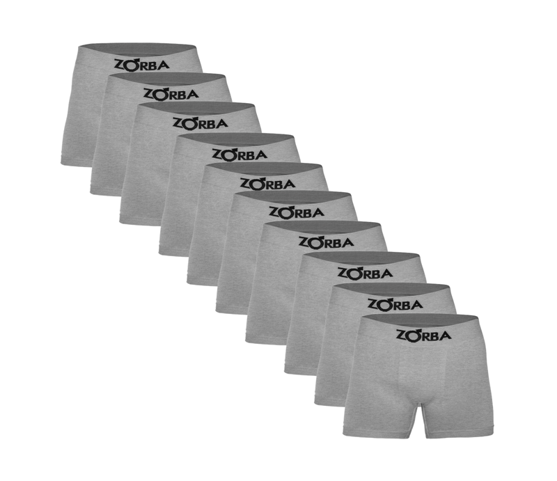Kit 10 Cuecas Boxer Zorba de Algodão Sem Costura Original