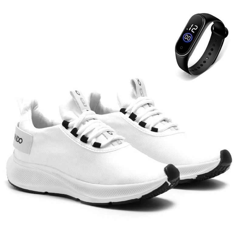 Tênis Masculino Academia + Relógio de Brinde