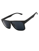 Óculos Napole Unissex Quadrado Preto Fosco