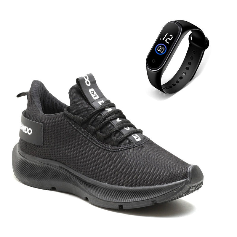 Tênis Masculino Academia + Relógio de Brinde