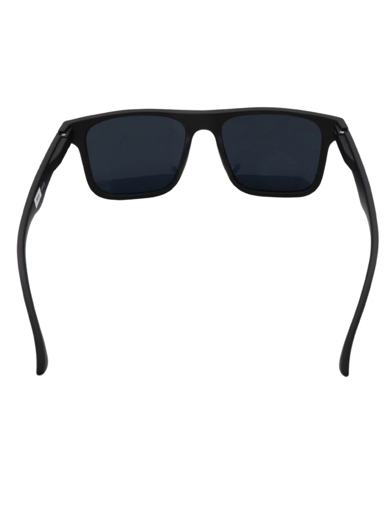 Óculos Napole Unissex Quadrado Preto Fosco