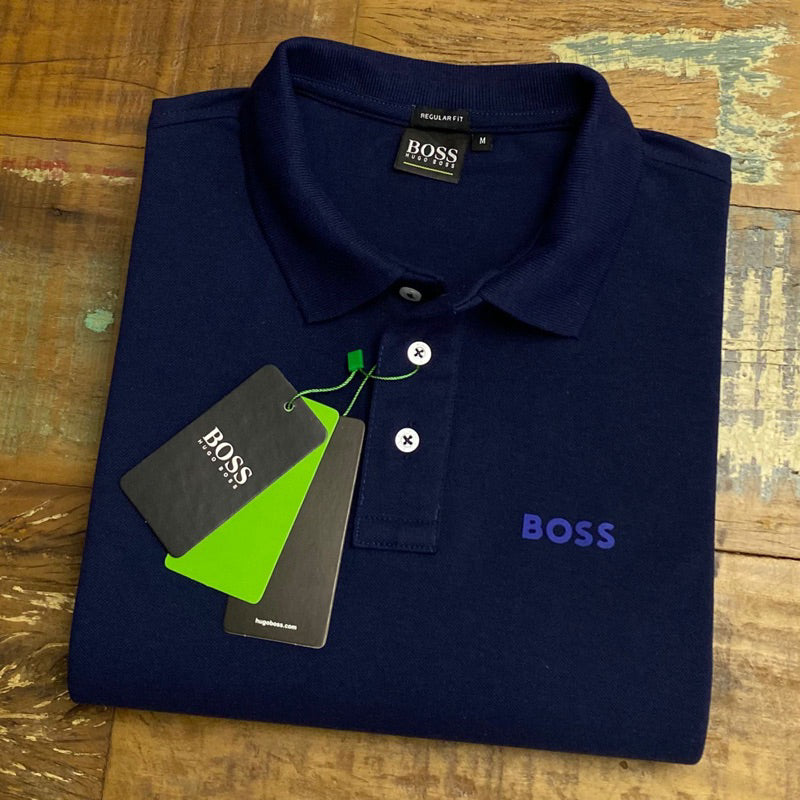 Camisa Gola Polo Boss 100% algodão