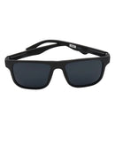 Óculos Napole Unissex Quadrado Preto Fosco