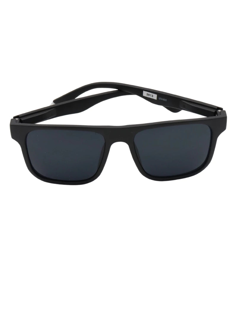 Óculos Napole Unissex Quadrado Preto Fosco