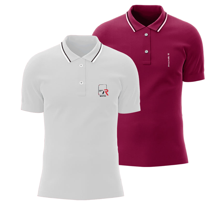 Kit 2 Camisetas Polo Masculina Casual 100% Algodão