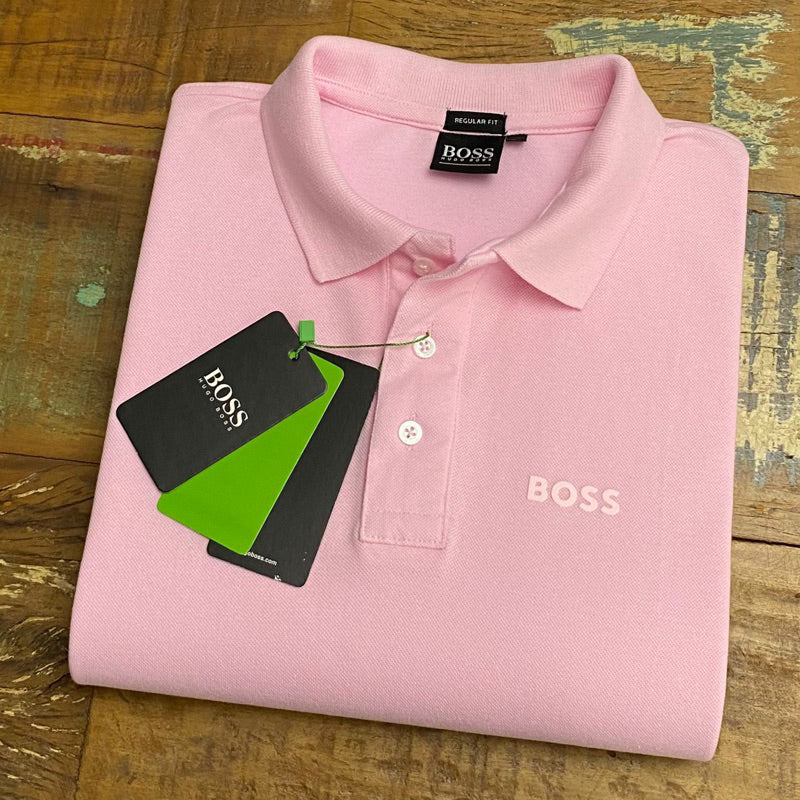 Camisa Gola Polo Boss 100% algodão