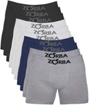 Kit 10 Cuecas Boxer Zorba de Algodão Sem Costura Original