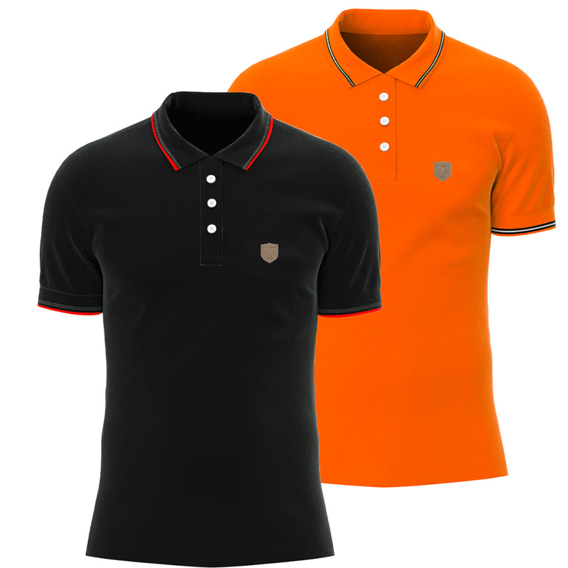 Kit 2 Camisetas Polo Masculina Casual 100% Algodão