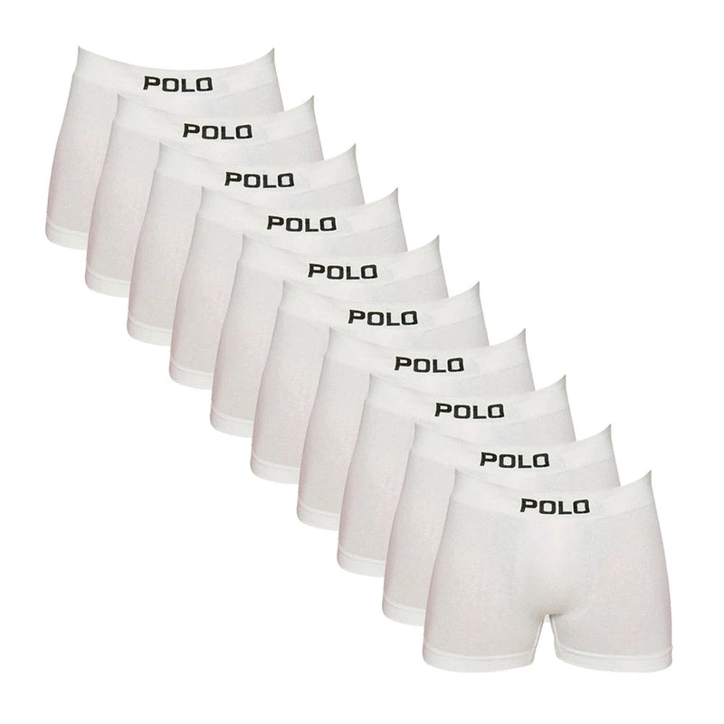 Kit 10 Cuecas Polo Boxer Sem Costura Original
