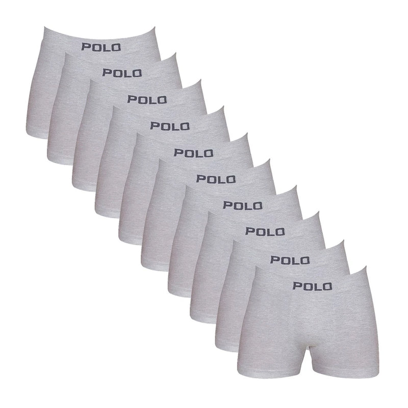 Kit 10 Cuecas Polo Boxer Sem Costura Original